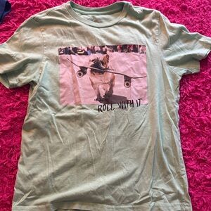 Wonder Nation Light Green 'Roll With It' Graphic Tee